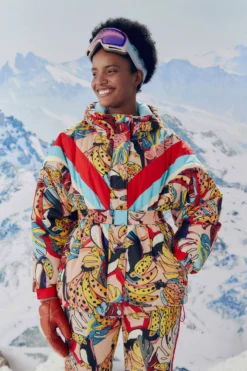 Farm Rio Banana Bunch Ski Puffer Jacket