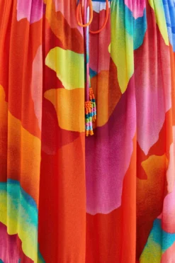 Farm Rio Red Ombre Chita Maxi Dress -Outer Aura 309149 04 scaled