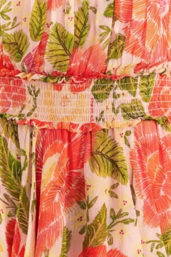 Farm Rio Pink Blooming Floral Maxi Dress -Outer Aura 309161 05