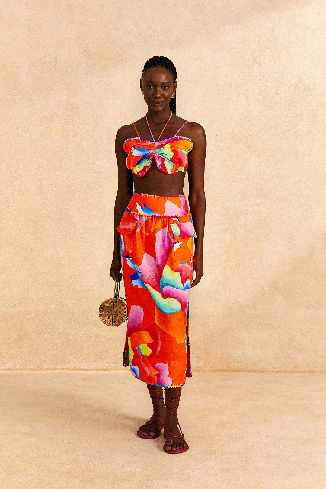 Farm Rio Red Ombre Chita Top 2 Farm Rio Red Ombre Chita Top - Image 2