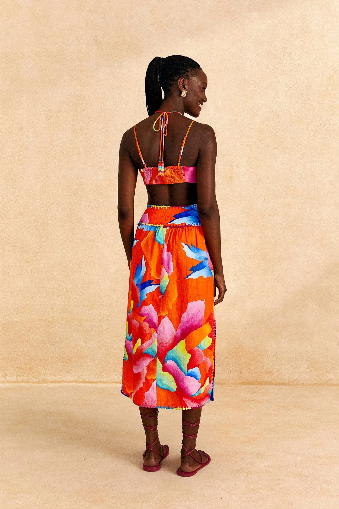 Farm Rio Red Ombre Chita Top 4 Farm Rio Red Ombre Chita Top - Image 4