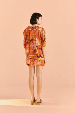 Farm Rio Beige Jungle Panther Blouse 8 Farm Rio Beige Jungle Panther Blouse -Outer Aura 309188 04