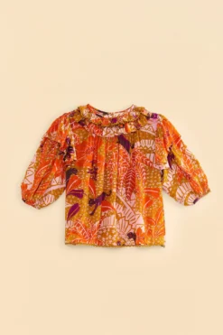 Farm Rio Beige Jungle Panther Blouse 9 Farm Rio Beige Jungle Panther Blouse -Outer Aura 309188 06