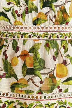 Farm Rio Off-White Fruit Orchard Blouse 10 Farm Rio Off-White Fruit Orchard Blouse -Outer Aura 309214 05