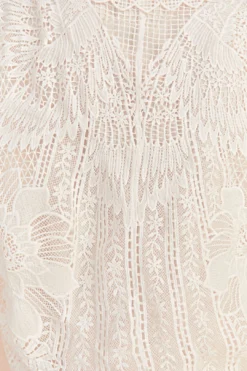 Farm Rio Off-White Guipure Collar Blouse -Outer Aura 309240 05