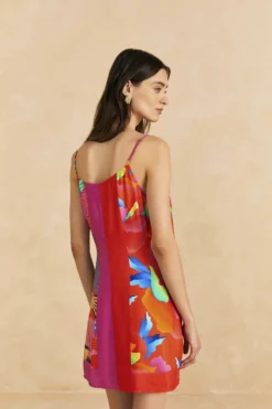 Farm Rio Mixed Ombre Chita Scarf Lenzing™ Ecovero™ Viscose Mini Dress -Outer Aura 309265 04 scaled