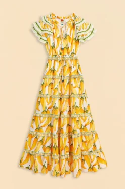 Farm Rio Off-White Peppers Maxi Dress -Outer Aura 309305 06