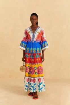 Farm Rio Off-White Vivid Garden Bodysuit