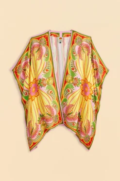 Farm Rio Beach Toucans Scarf Lenzing™ Ecovero™ Viscose Kimono -Outer Aura 309436 06