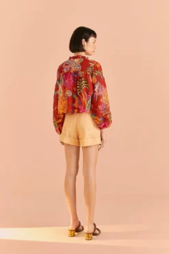 Farm Rio Mystic Bush Blouse -Outer Aura 309454 04