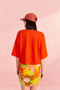 Farm Rio Red Brasil Organic Cotton T-Shirt -Outer Aura 309570 03