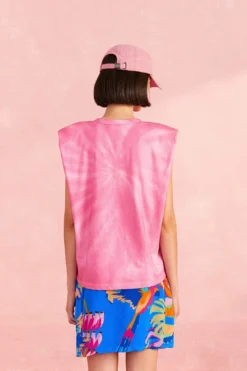 Farm Rio Pink Coconut Organic Cotton T-Shirt -Outer Aura 309575 04