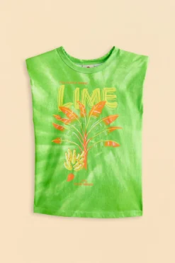 Farm Rio Green Lime Bananas Organic Cotton T-Shirt 9 Farm Rio Green Lime Bananas Organic Cotton T-Shirt -Outer Aura 309576 05