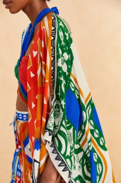 Farm Rio Off-White Pitta Colors Kimono 8 Farm Rio Off-White Pitta Colors Kimono -Outer Aura 310669 03