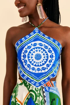 Farm Rio Off-White Pitta Colors Maxi Dress -Outer Aura 310672 03