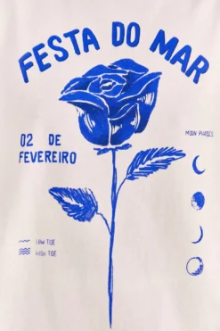 Farm Rio Festa Do Mar Organic Cotton T-Shirt -Outer Aura 310677 05