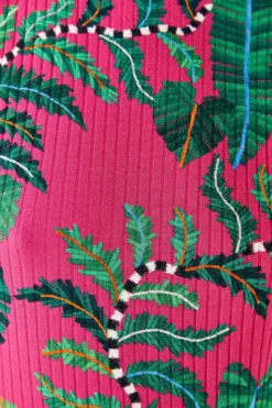 Farm Rio Pink Leaves Oganic Cotton Bodysuit 8 Farm Rio Pink Leaves Oganic Cotton Bodysuit -Outer Aura 311367 04