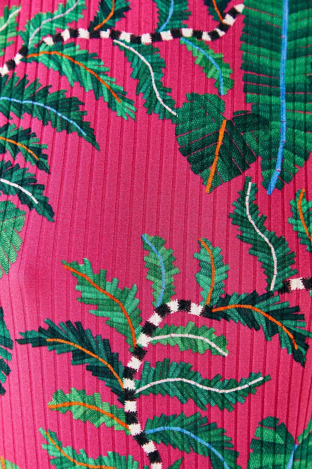 Farm Rio Pink Leaves Oganic Cotton Bodysuit 4 Farm Rio Pink Leaves Oganic Cotton Bodysuit - Image 4