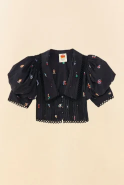 Farm Rio Zodiac Cross Stitch Crop Top -Outer Aura 311429 06 1