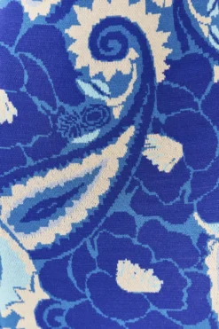 Farm Rio Blue Tropical Groove Knit Midi Dress -Outer Aura 311574 05