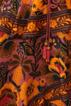 Farm Rio Blush Garden Bloom Maxi Dress -Outer Aura 312002 06