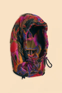 Farm Rio Black Wild Horses Reversible Puffer Jacket -Outer Aura 312503 012