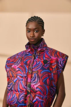 Farm Rio Black Wild Horses Reversible Puffer Jacket -Outer Aura 312503 02