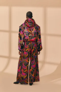 Farm Rio Black Wild Horses Reversible Puffer Jacket -Outer Aura 312503 07