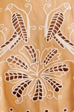 Farm Rio Sand Richelieu Sleeveless Crop Top -Outer Aura 313592 05