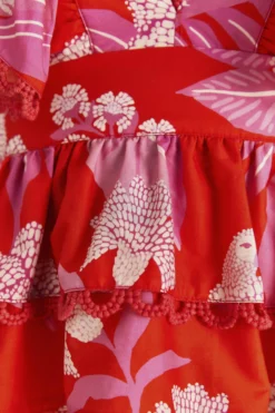 Farm Rio Red Dewdrop Floral Sleeveless Blouse -Outer Aura 313598 04 scaled