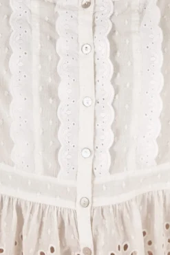 Farm Rio Off-White Laces Blouse -Outer Aura 313617 03