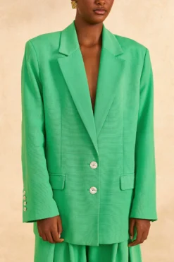 Farm Rio Bright Green Blazer -Outer Aura 313634 03