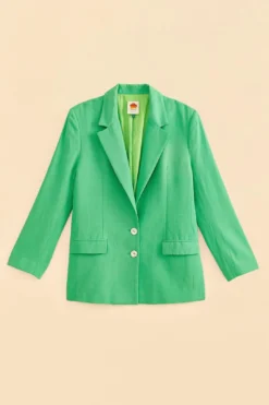 Farm Rio Bright Green Blazer -Outer Aura 313634 06