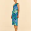 Farm Rio Green Jungle Panther Knit Dress