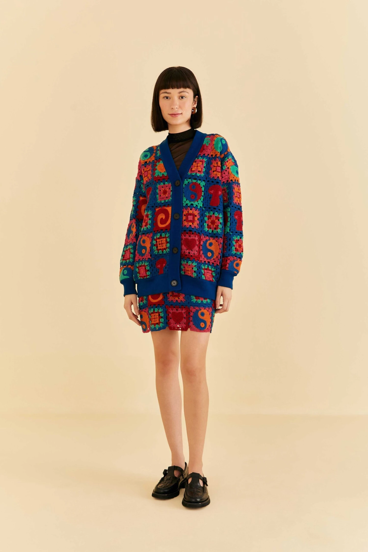 Farm Rio Crochet Icons Cardigan 2 Farm Rio Crochet Icons Cardigan - Image 2