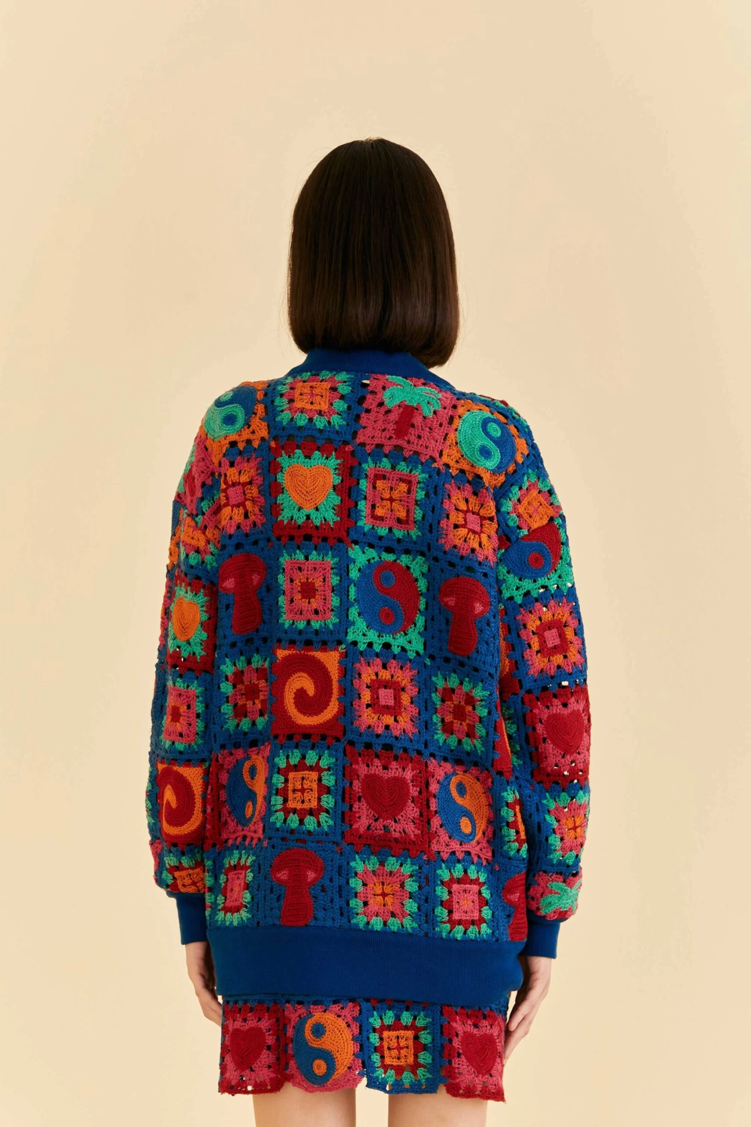 Farm Rio Crochet Icons Cardigan 4 Farm Rio Crochet Icons Cardigan - Image 4