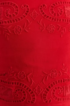 Farm Rio Red Lace Blouse -Outer Aura 313682 05