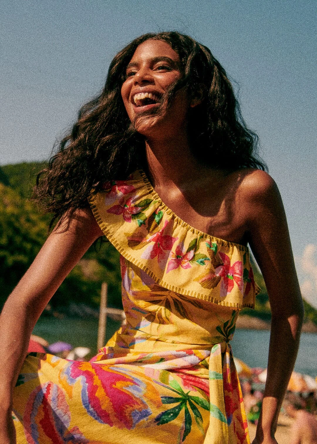 Farm Rio Summer Forest Yellow Parioca Blouse 1 Farm Rio Summer Forest Yellow Parioca Blouse