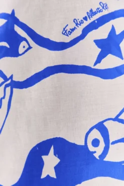 Farm Rio Off-White Pitta Waves Smocked Blouse 10 Farm Rio Off-White Pitta Waves Smocked Blouse -Outer Aura 314085 05 scaled