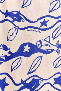 Farm Rio Off-White Pitta Waves Sleeveless Maxi Dress -Outer Aura 314086 05