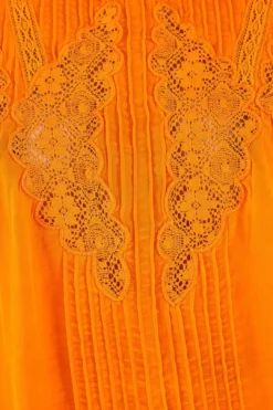 Farm Rio Orange Lace Blouse -Outer Aura 314469 05