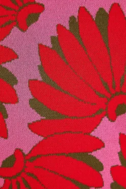 Farm Rio Pink Copacabana Knit Sweater -Outer Aura 315708 05