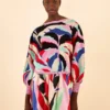 Farm Rio Colorful Monstera Knit Sweater