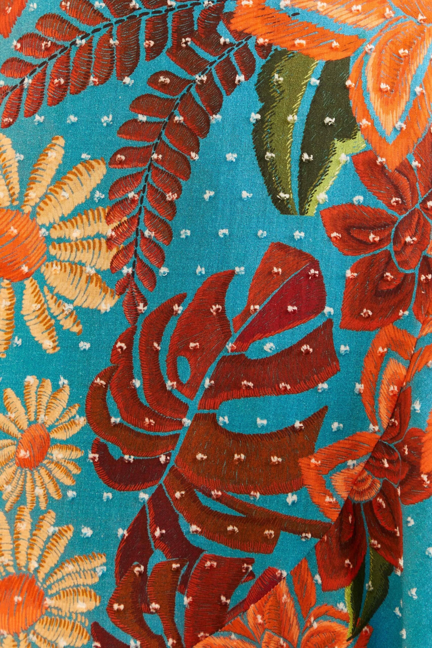 Farm Rio Blue Flower Dream Sleeveless Midi Dress 5 Farm Rio Blue Flower Dream Sleeveless Midi Dress - Image 5