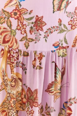 Farm Rio Lilac Floral Monkey Short Sleeve Maxi Dress 11 Farm Rio Lilac Floral Monkey Short Sleeve Maxi Dress -Outer Aura 316417 06 scaled