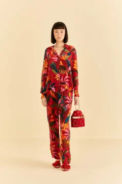 Farm Rio Red Rooster Leaves Long Sleeve Shirt -Outer Aura 316428 02 542279de 060b 4544 83e0 52a83fd264f6 scaled