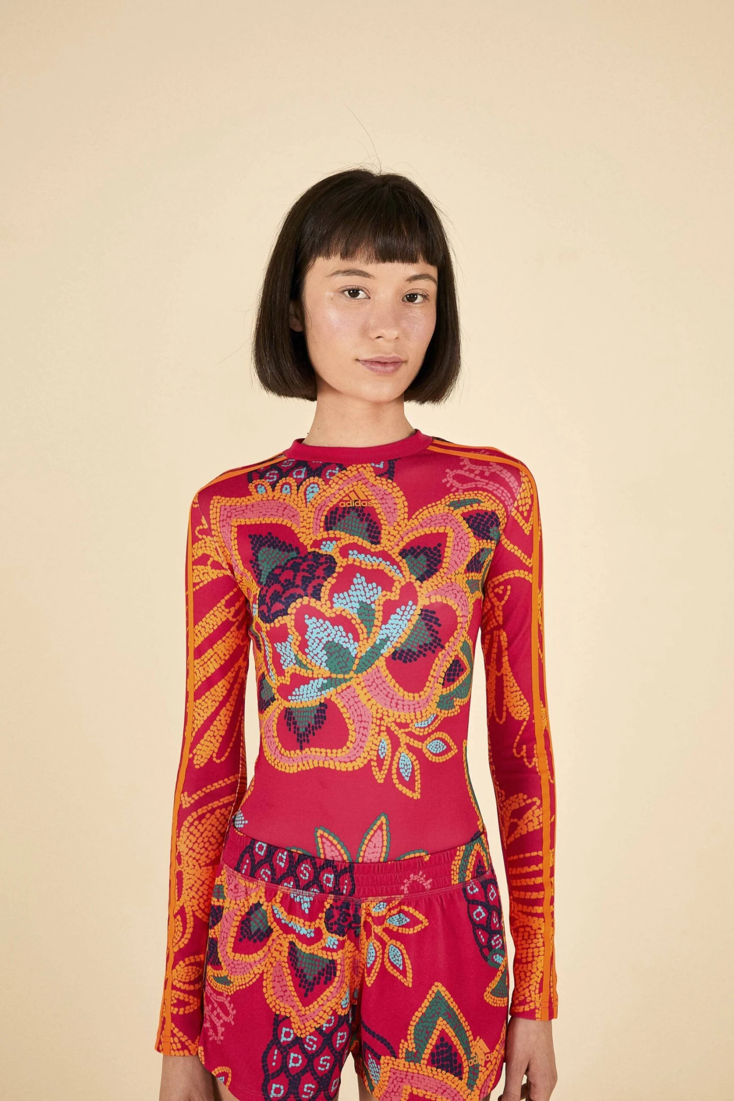 Farm Rio ADIDAS FARM Bodysuit Vivid Berry 1 Farm Rio ADIDAS FARM Bodysuit Vivid Berry