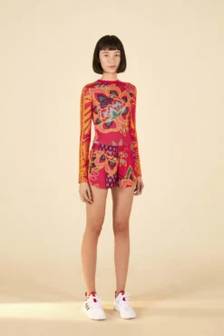 Farm Rio ADIDAS FARM Bodysuit Vivid Berry 7 Farm Rio ADIDAS FARM Bodysuit Vivid Berry -Outer Aura HI5231 03 scaled