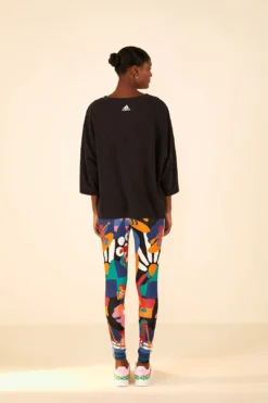 Farm Rio Adidas Farm Gfx Tee Black -Outer Aura HS1177 04